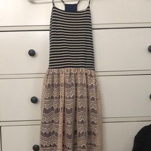 Striped and boor also dress